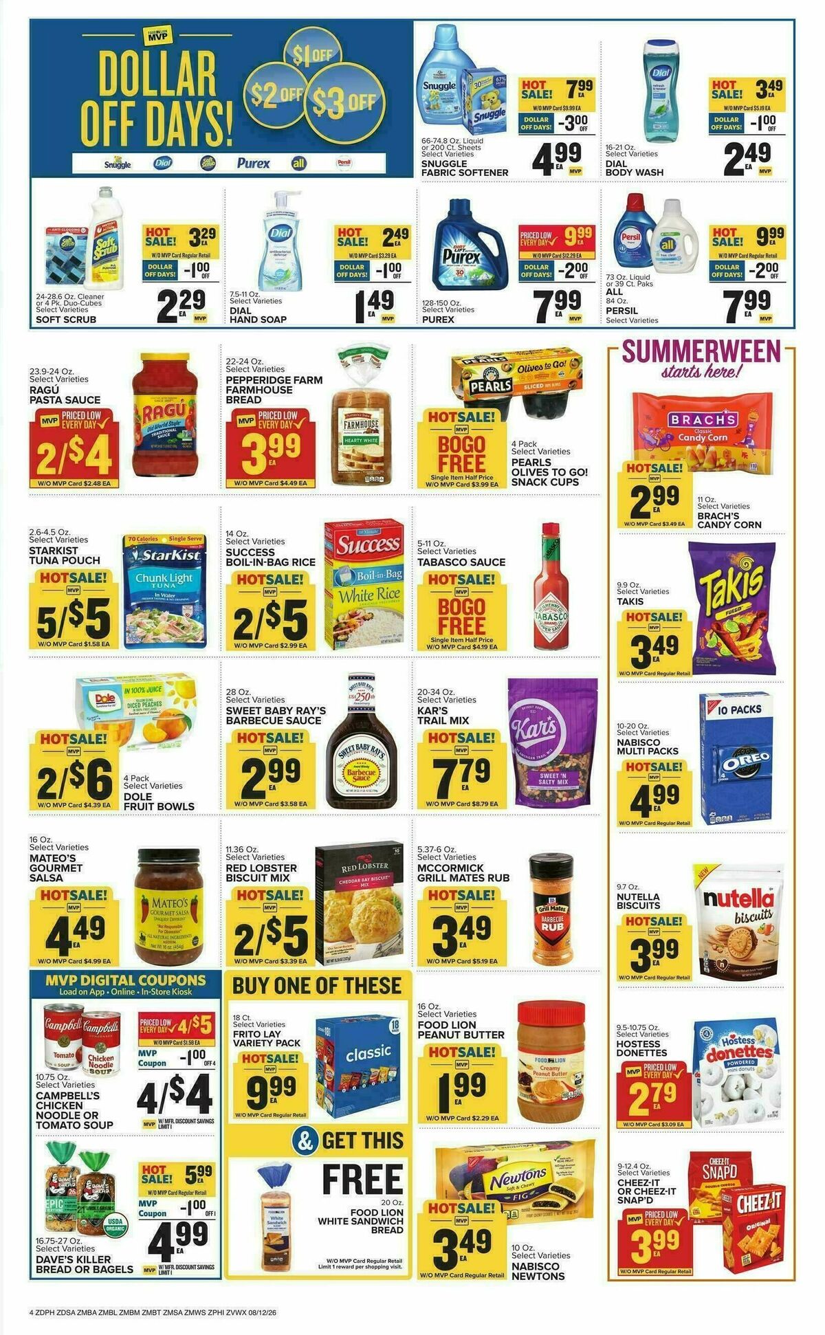 Food Lion Weekly Ad from August 12