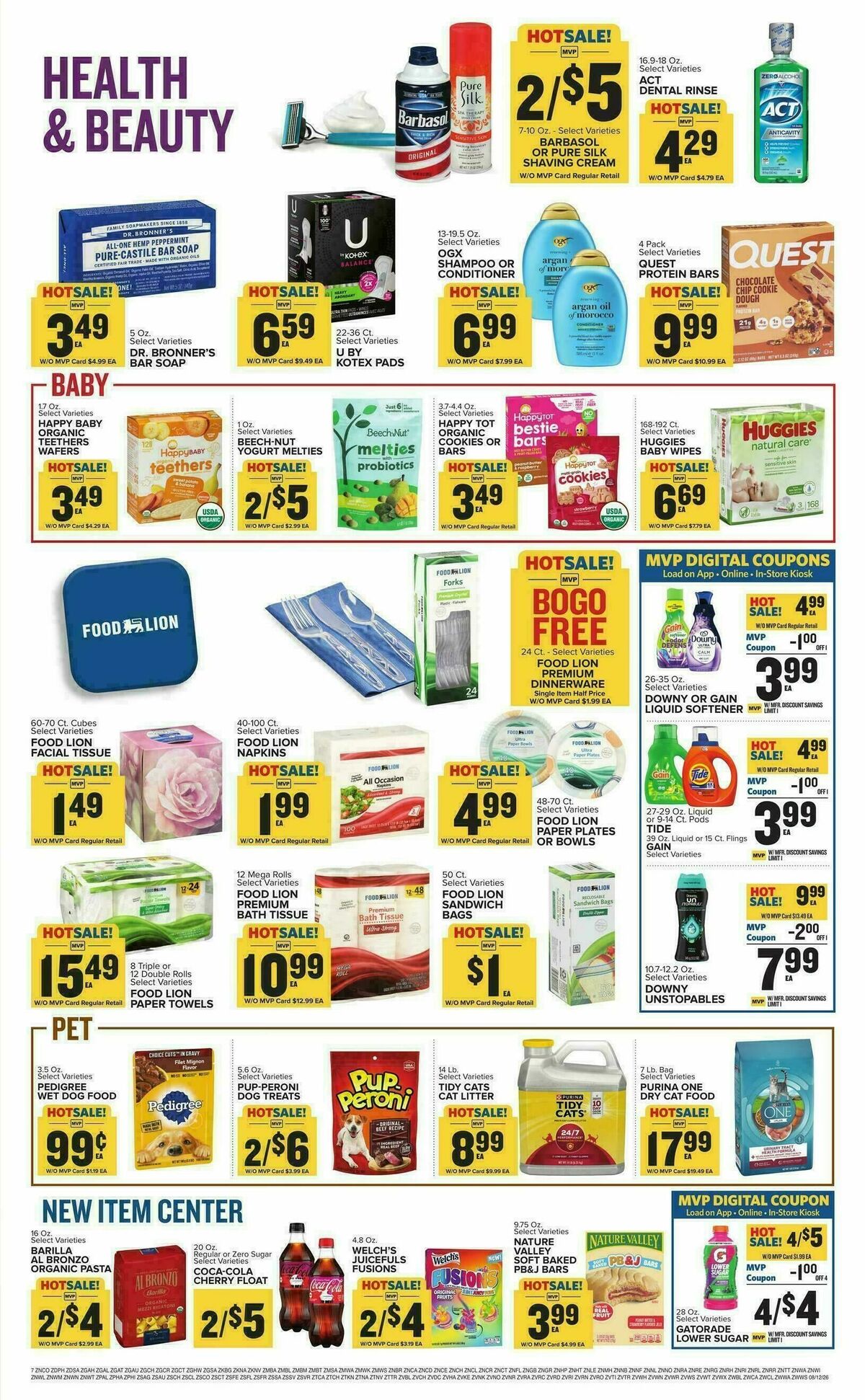 Food Lion Weekly Ad from August 12
