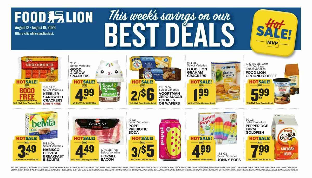 Food Lion Weekly Ad from August 12