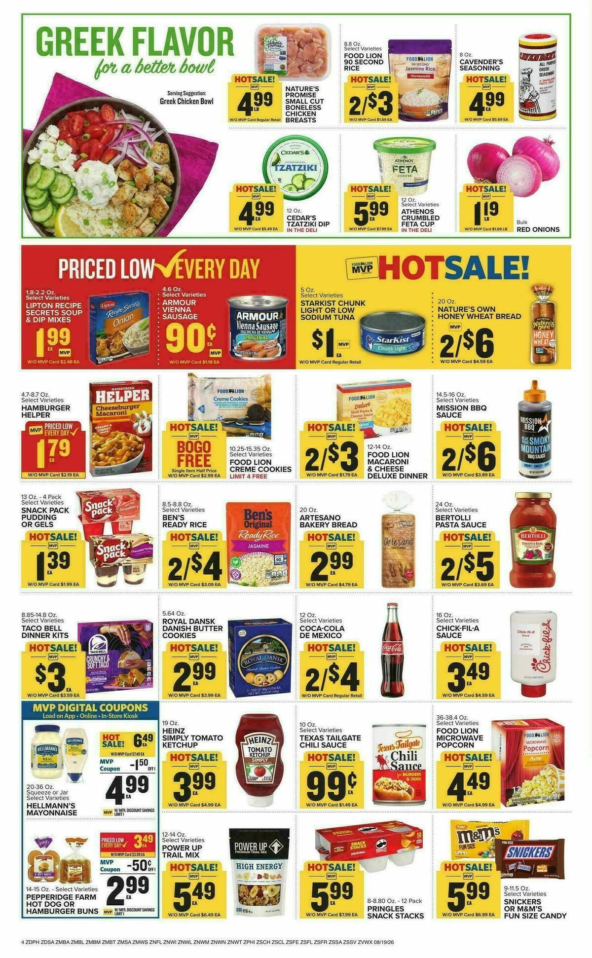Food Lion Weekly Ad from August 19