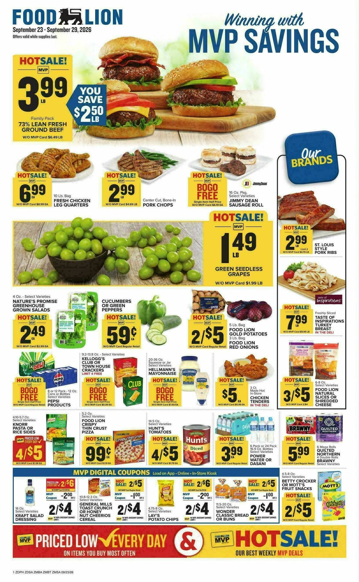 Food Lion Weekly Ad from September 23