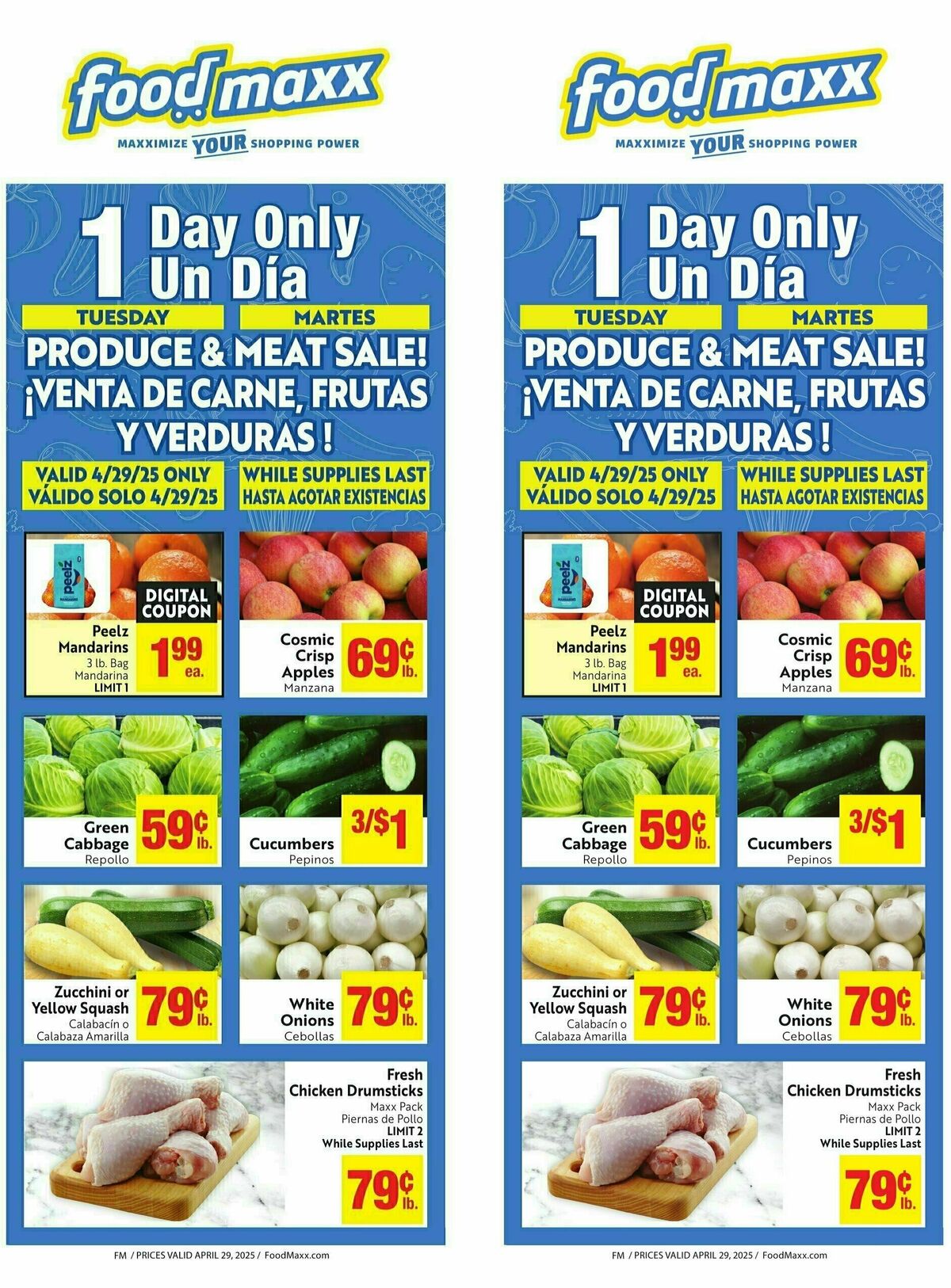 Food Maxx 1-Day Produce Sale Weekly Ad from April 29