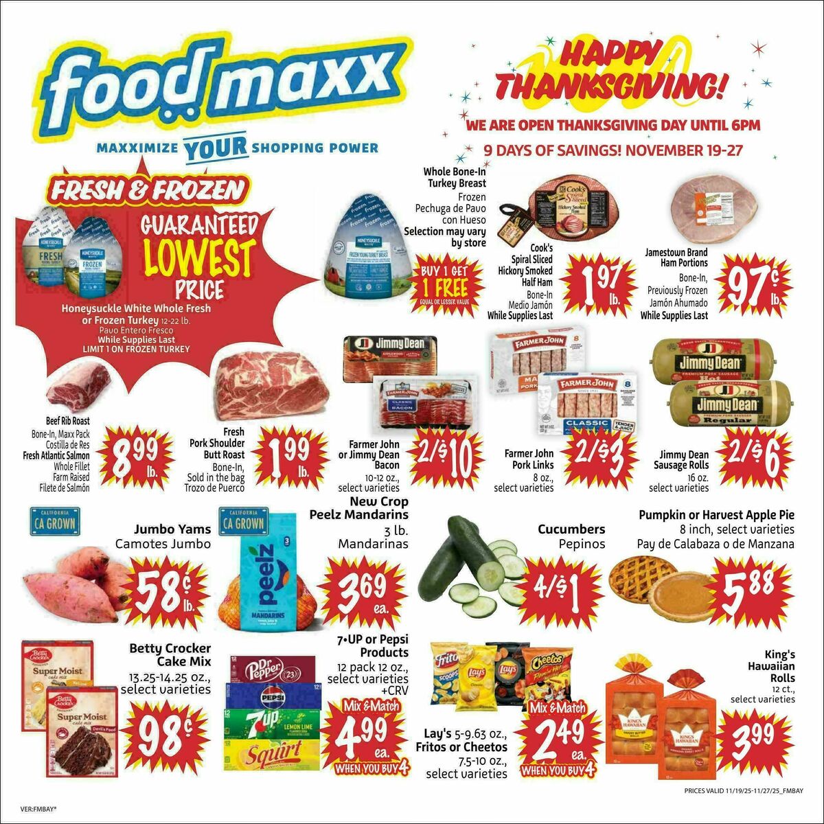 Food Maxx Weekly Ad from November 19