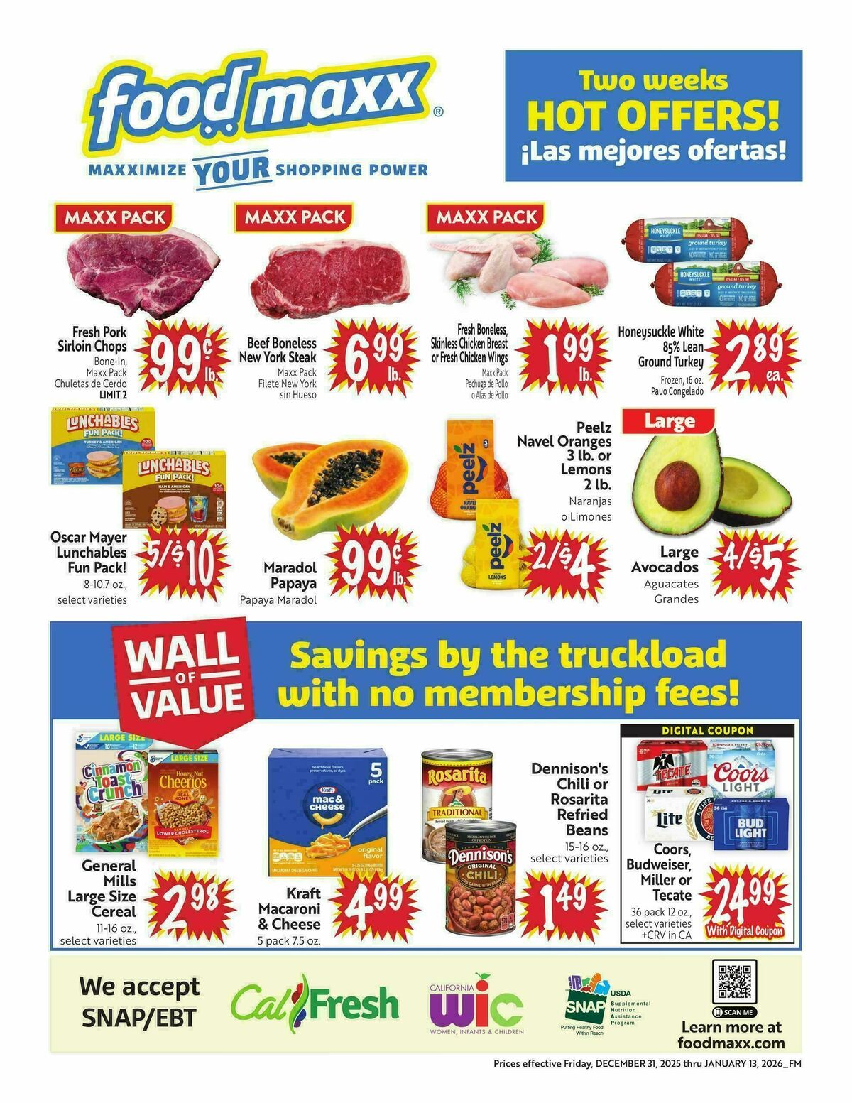 Food Maxx Weekly Ad from December 31