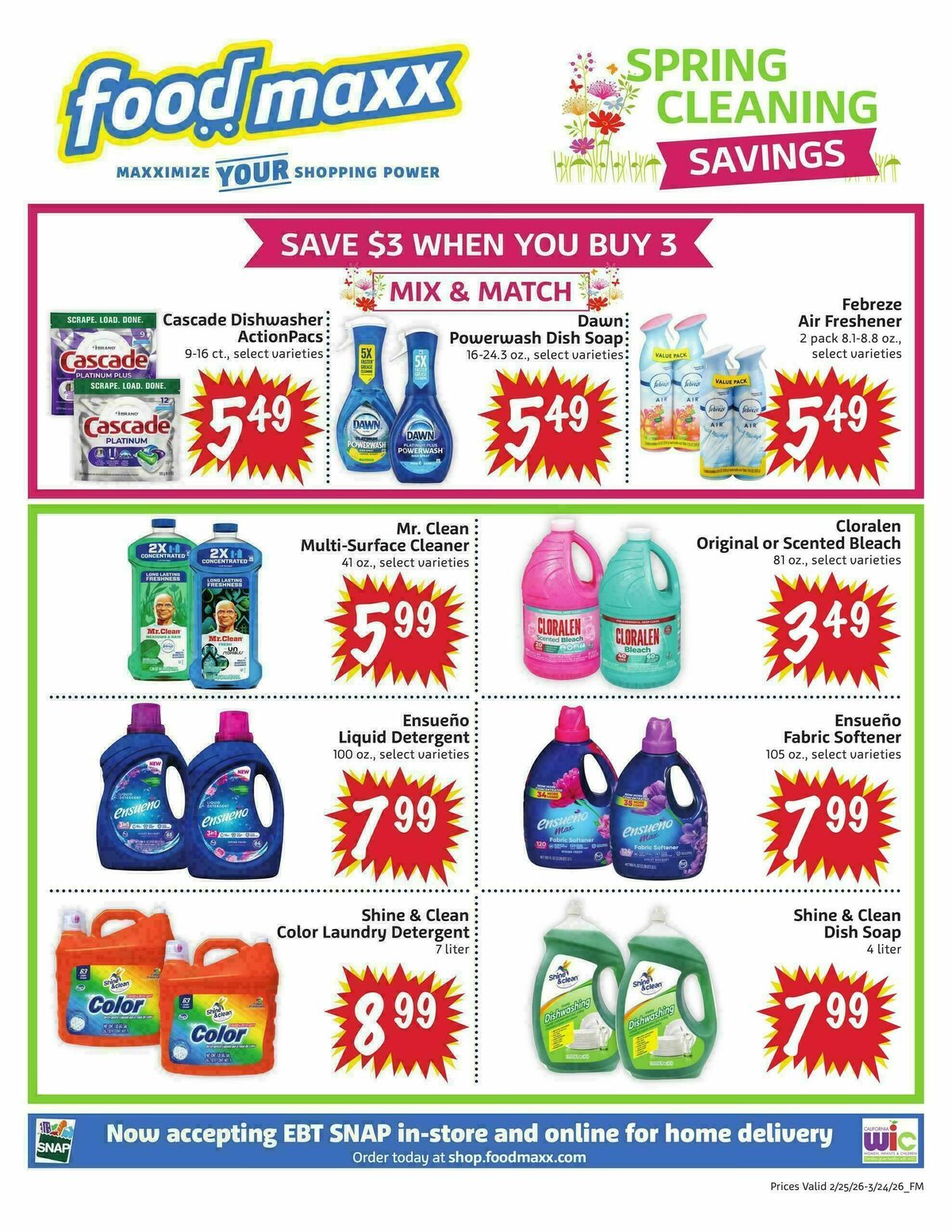 Food Maxx Spring Cleaning Savings Weekly Ad from February 25