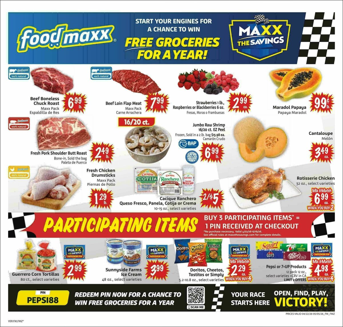 Food Maxx Weekly Ad from April 22