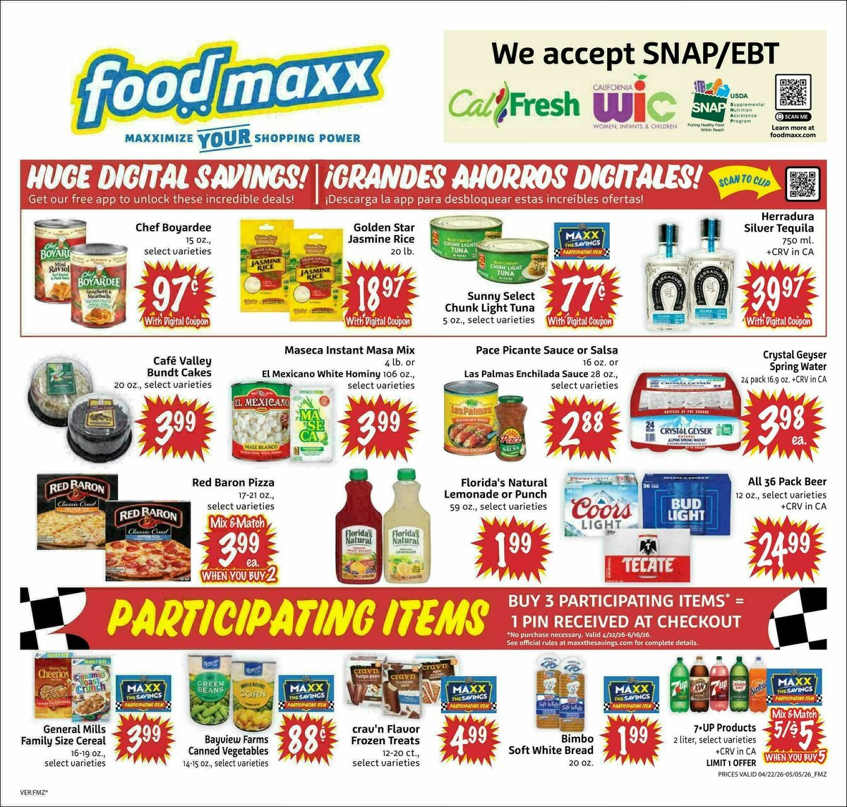 Food Maxx Weekly Ad from April 22