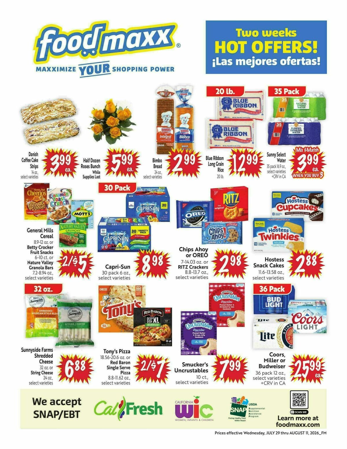 Food Maxx Weekly Ad from July 29