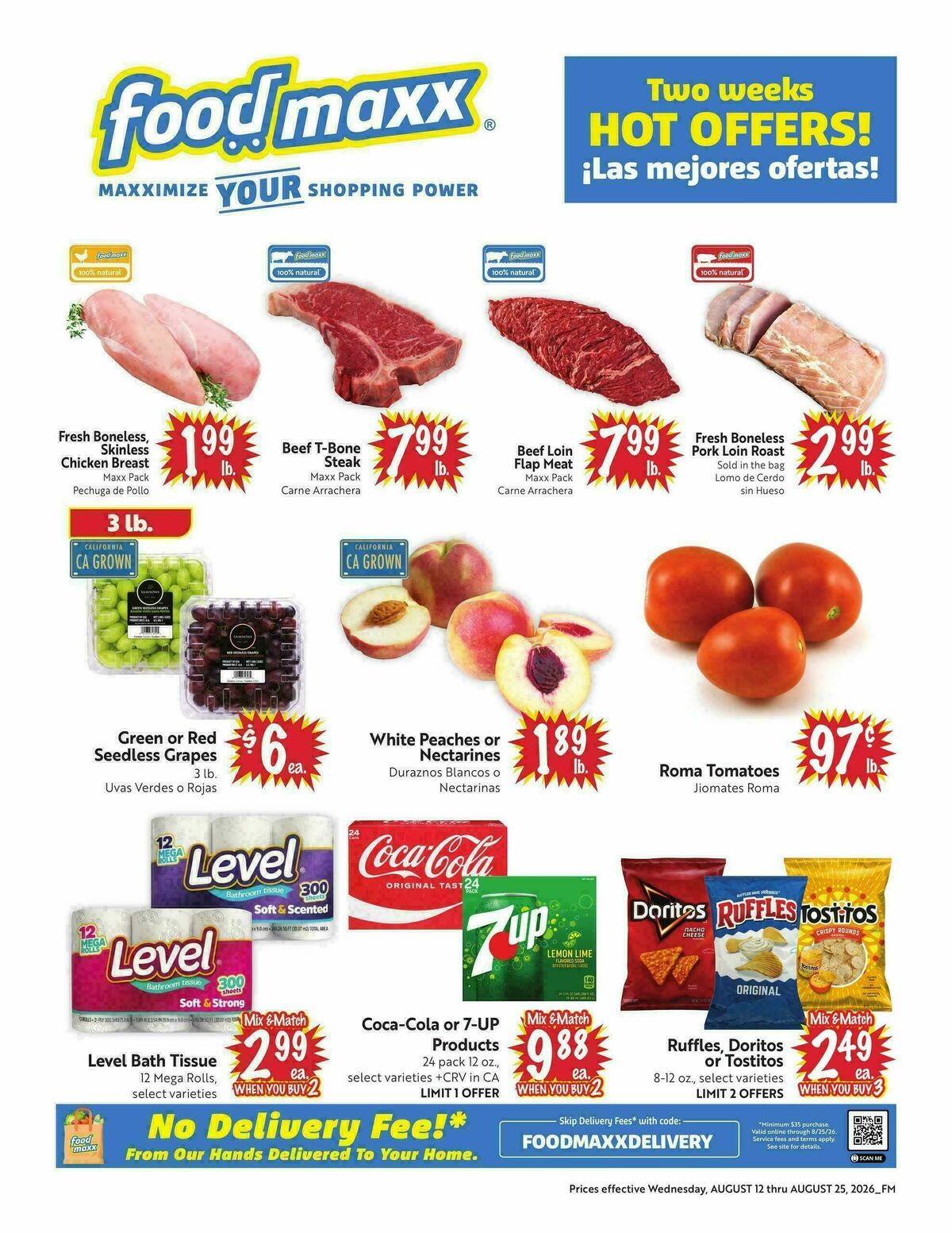Food Maxx Weekly Ad from August 12