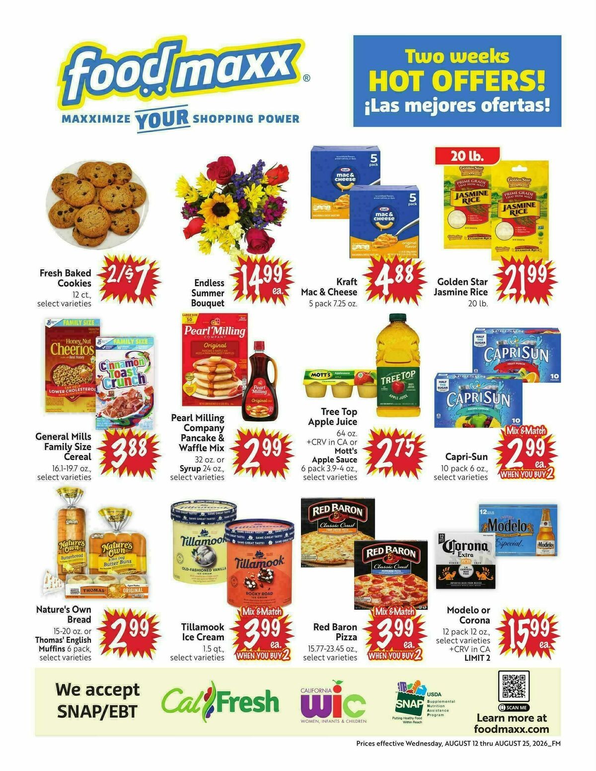 Food Maxx Weekly Ad from August 12
