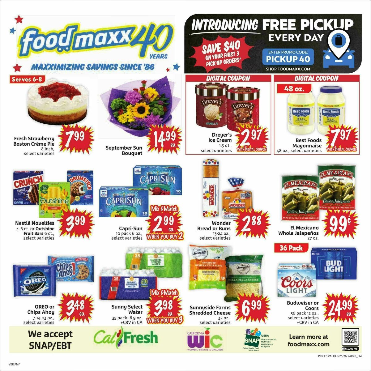 Food Maxx Weekly Ad from August 26