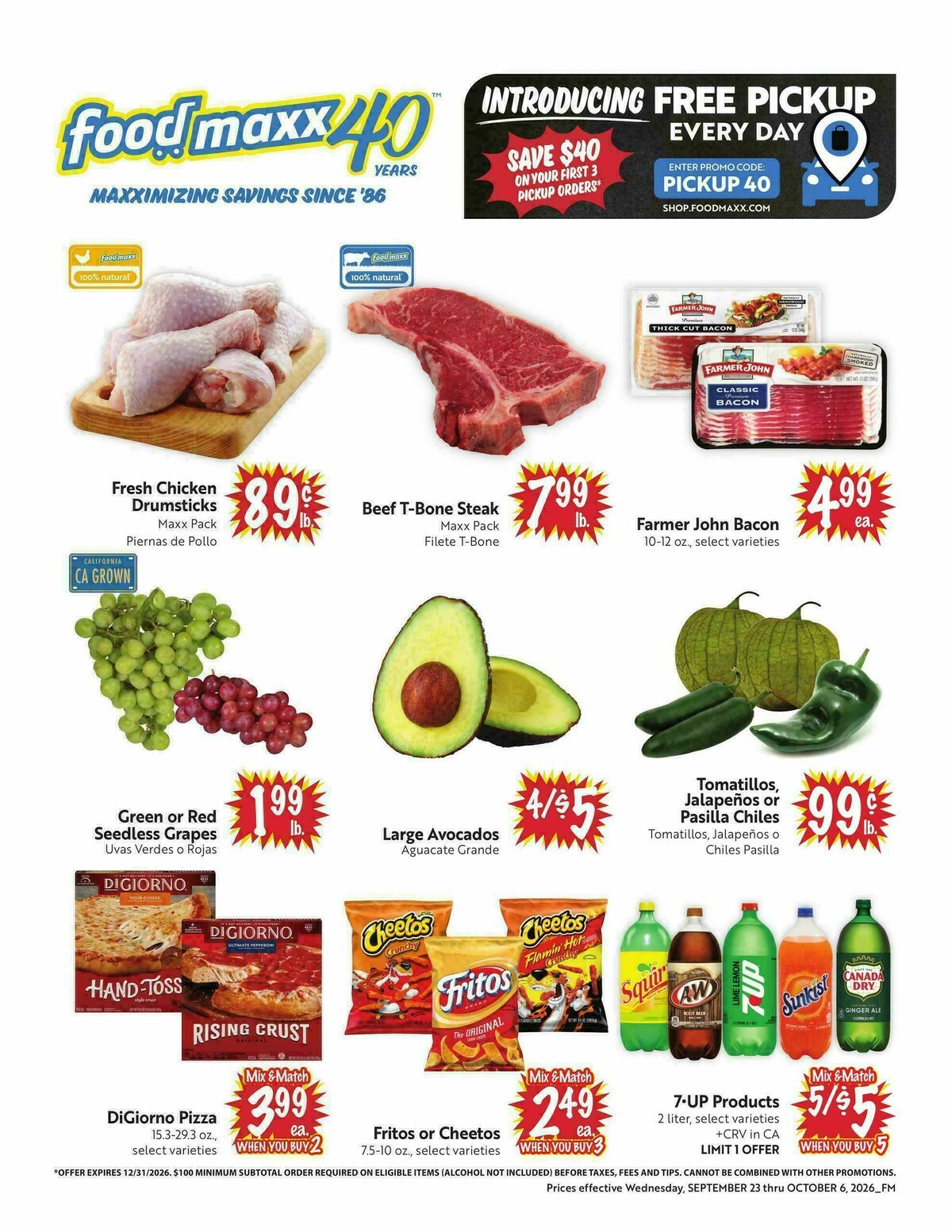 Food Maxx Weekly Ad from September 23