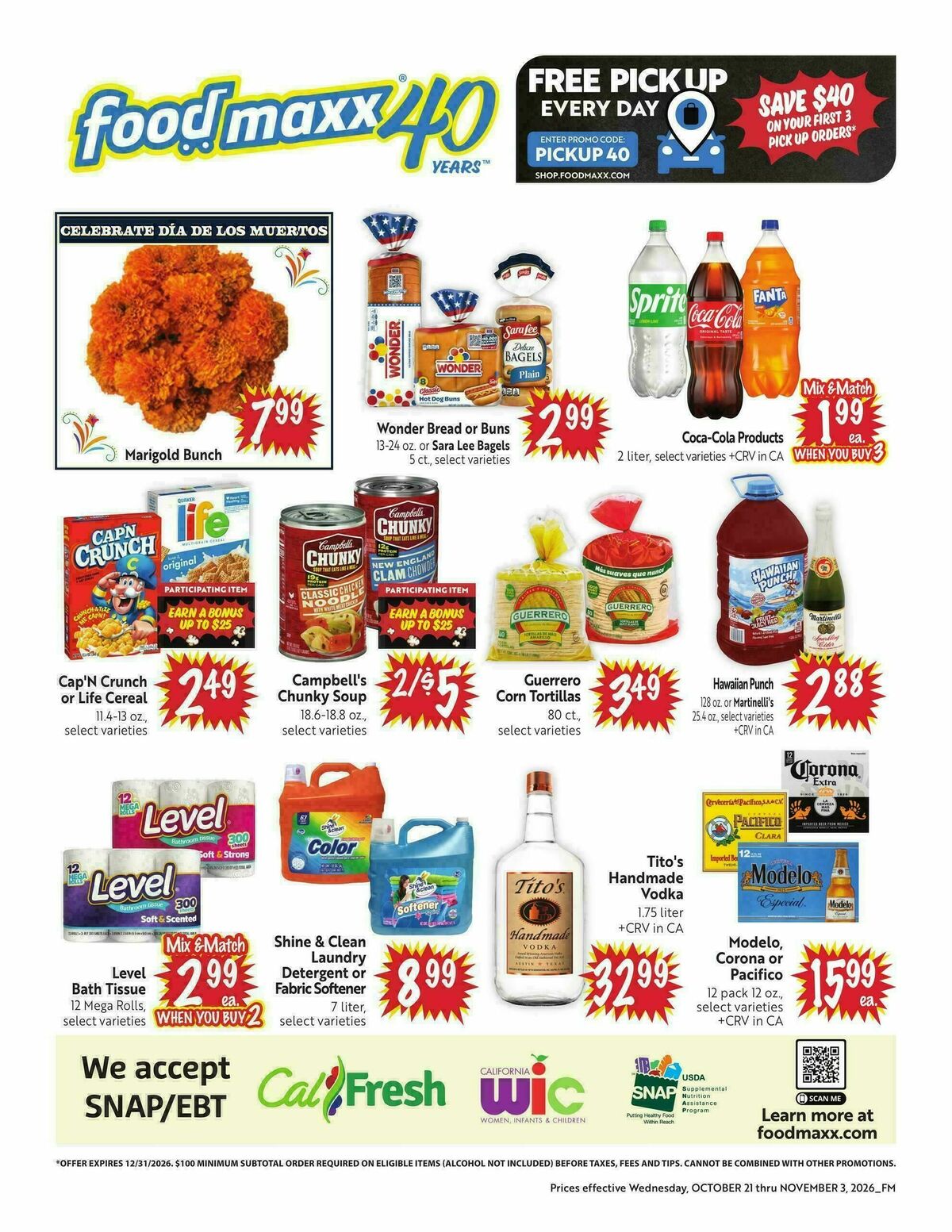 Food Maxx Weekly Ad from October 21