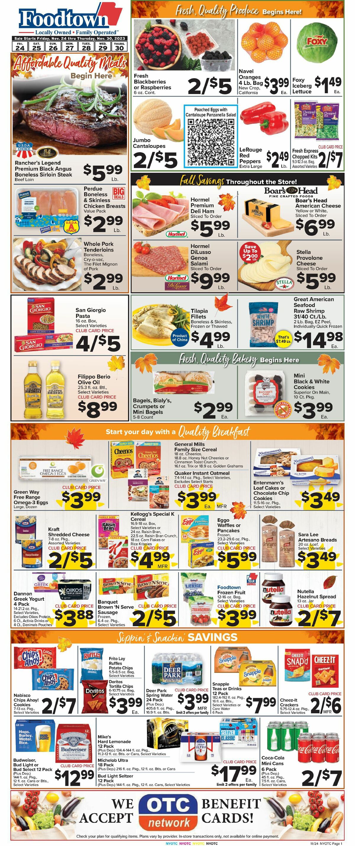 Food Town Weekly Ad from November 24