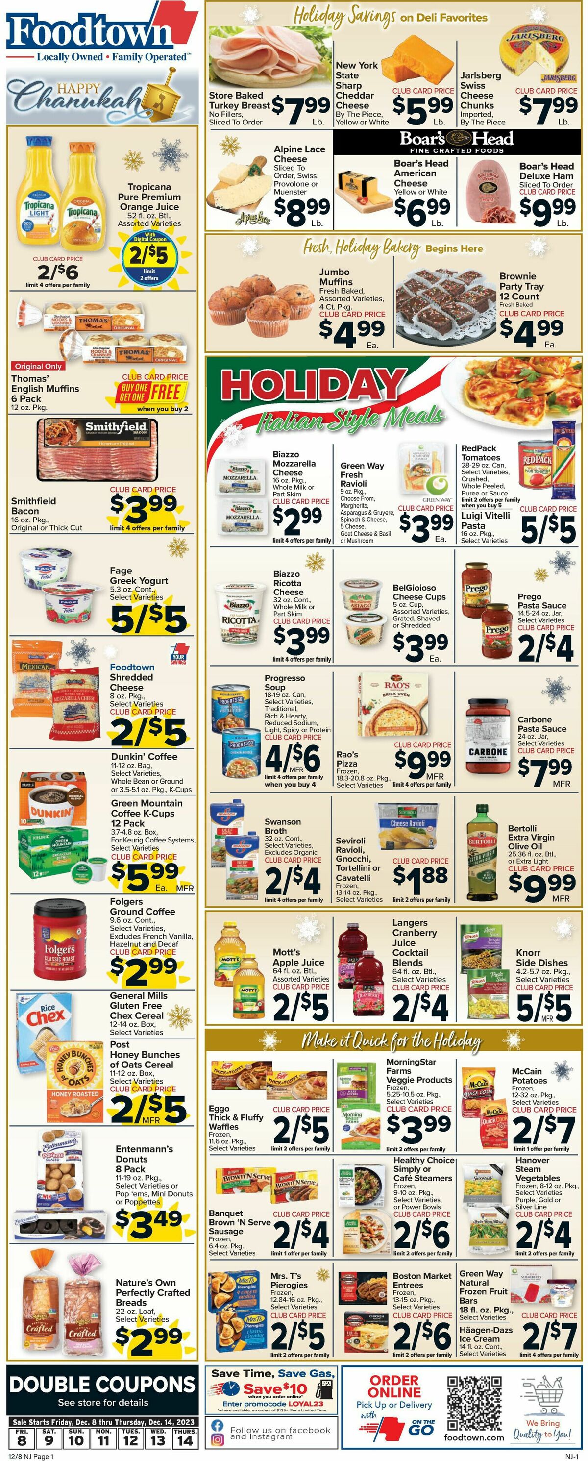 Food Town Weekly Ad from December 8