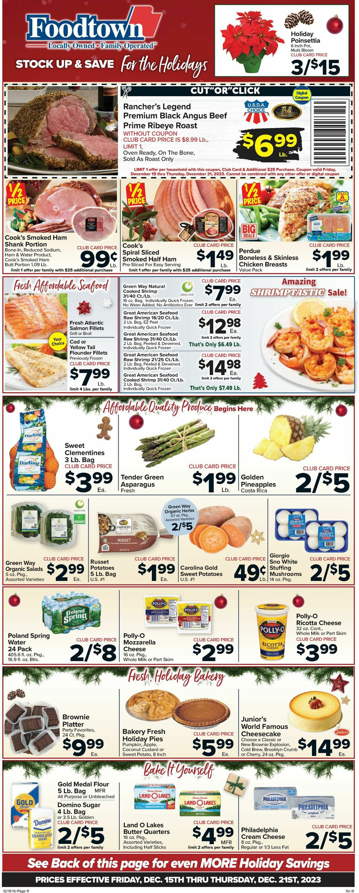 Food Town Weekly Ad from December 15