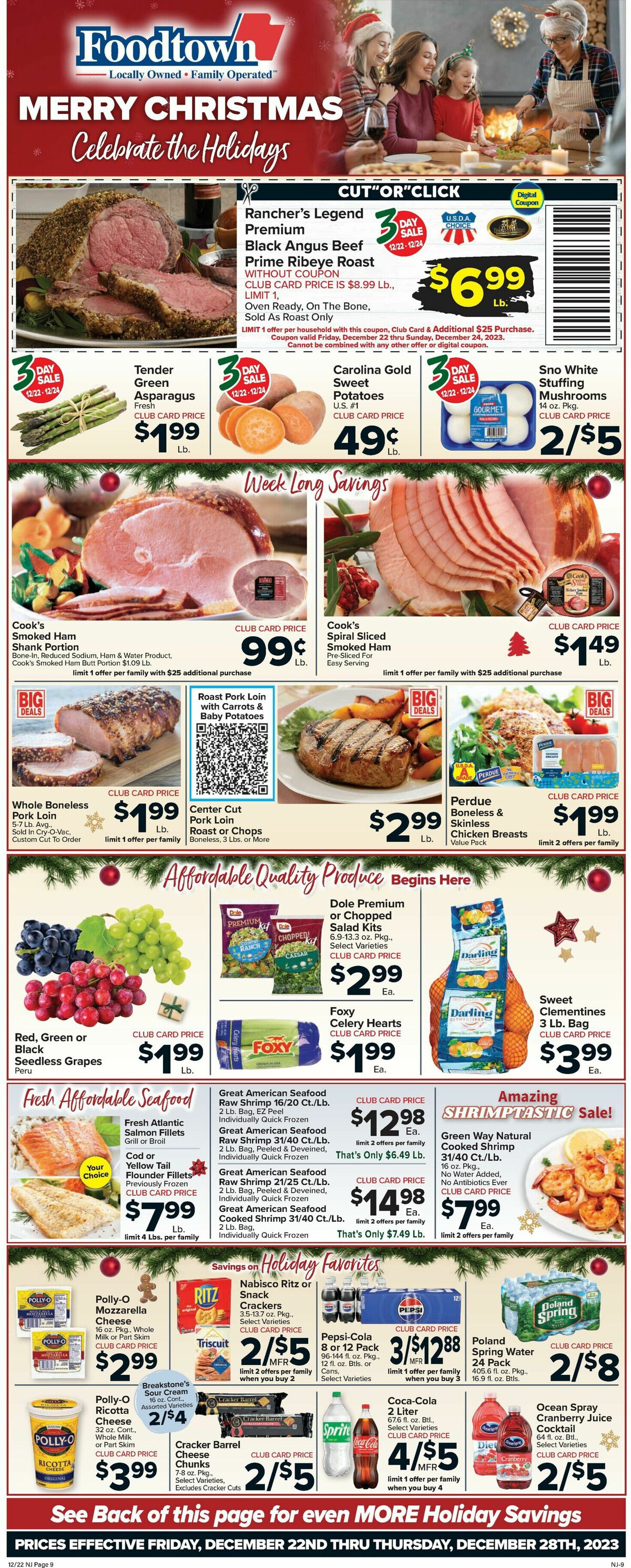 Food Town Weekly Ad from December 22