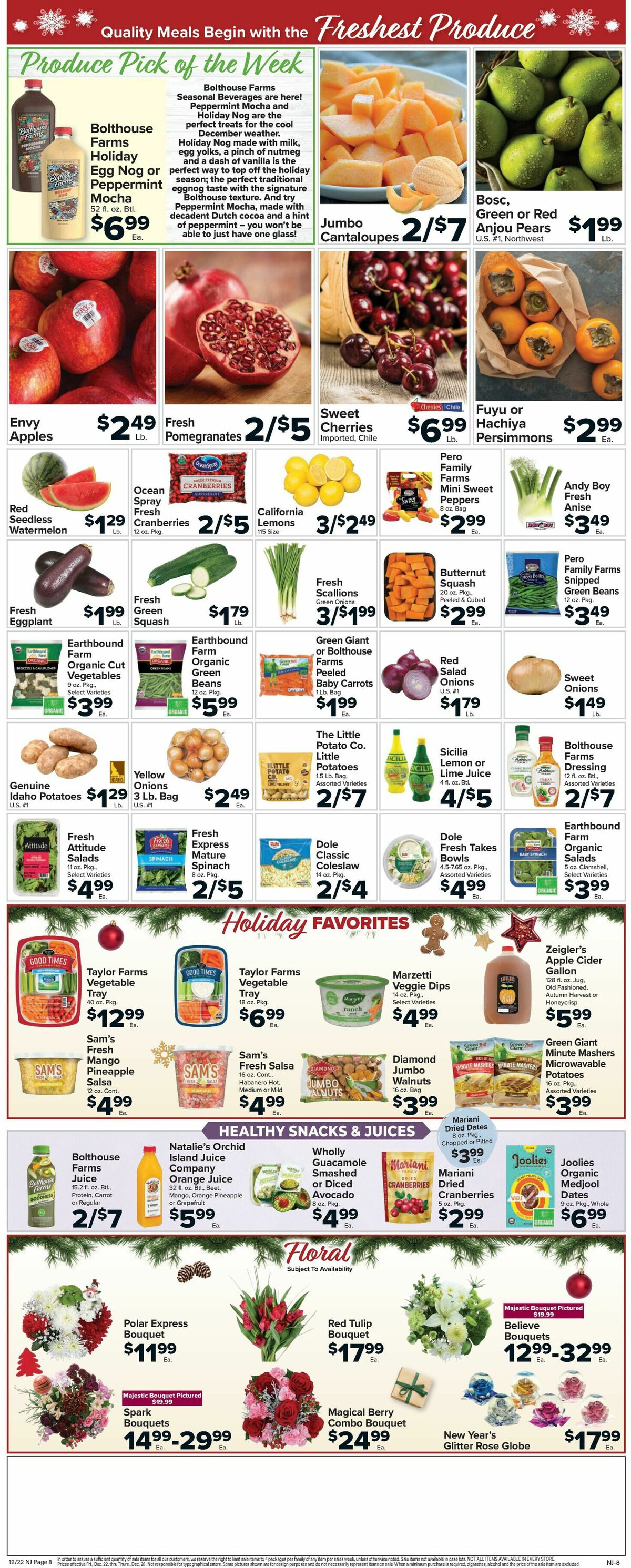 Food Town Weekly Ad from December 22