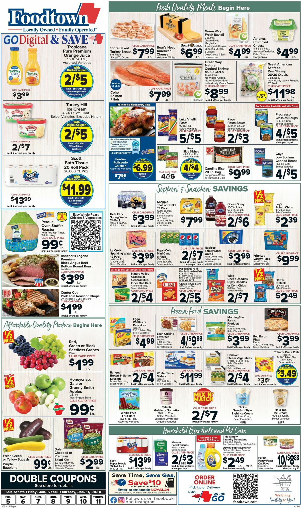 Food Town Weekly Ad from January 5