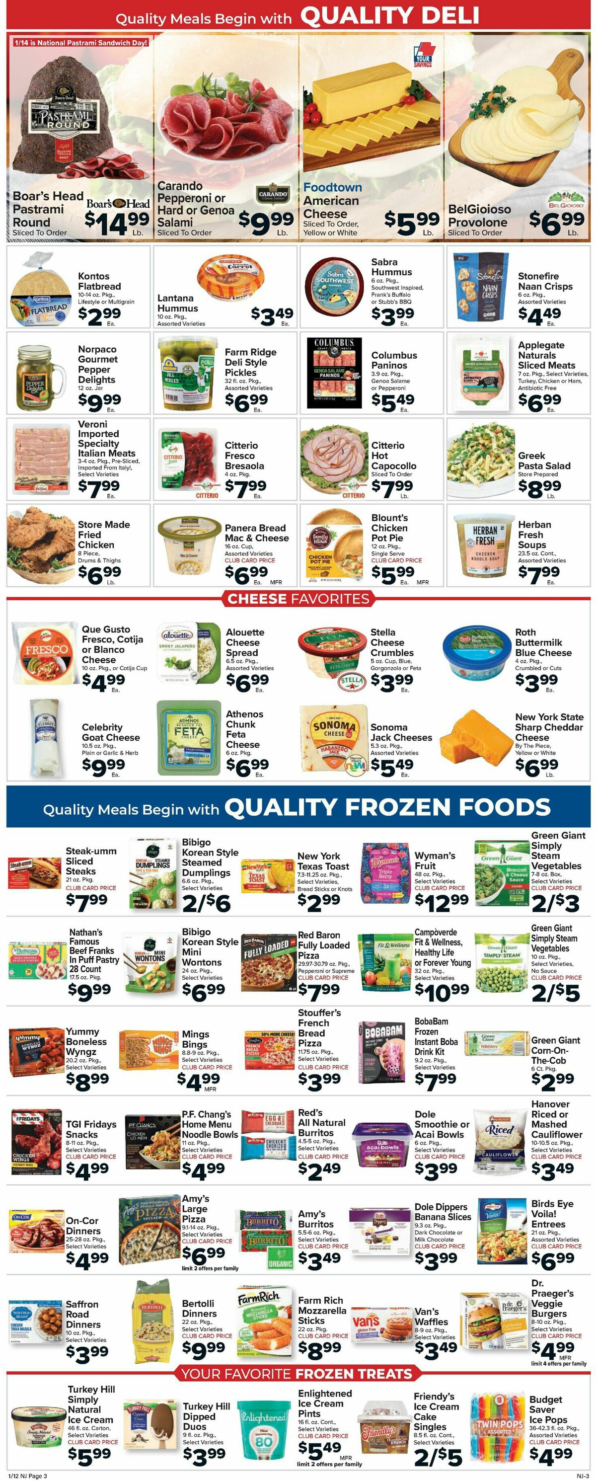 Food Town Weekly Ad from January 12