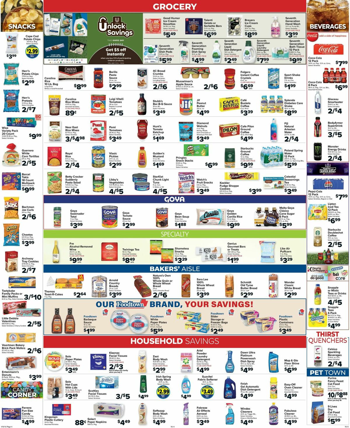 Food Town Weekly Ad from January 12