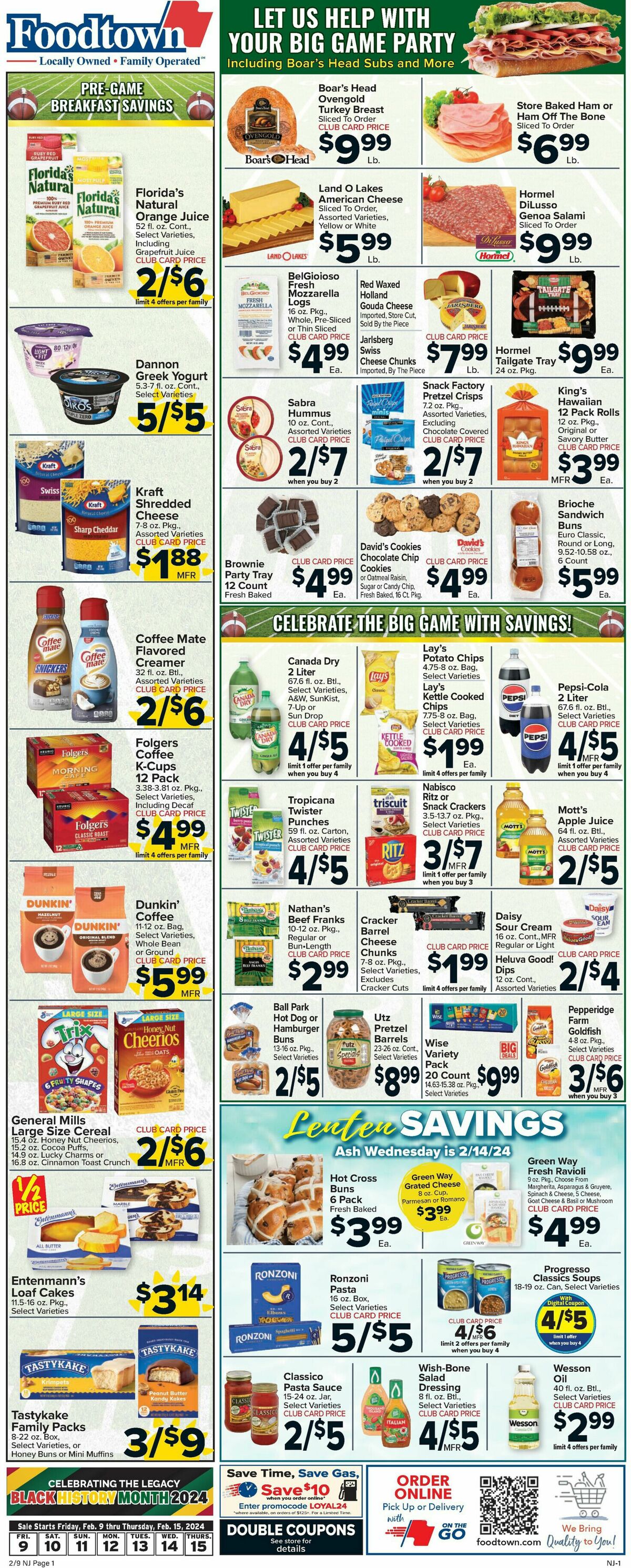 Food Town Weekly Ad from February 9