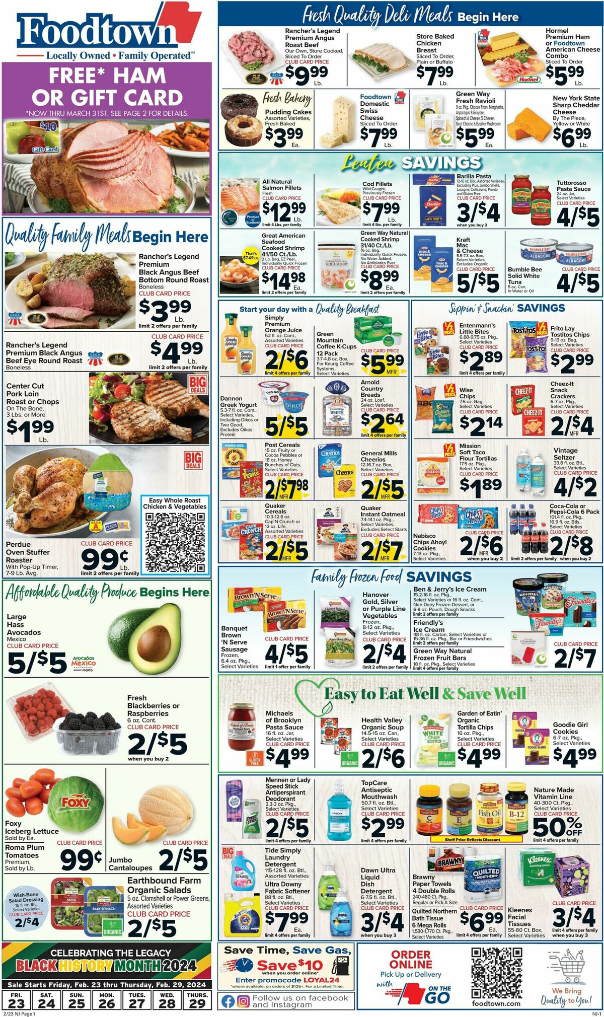 Food Town Weekly Ad from February 23