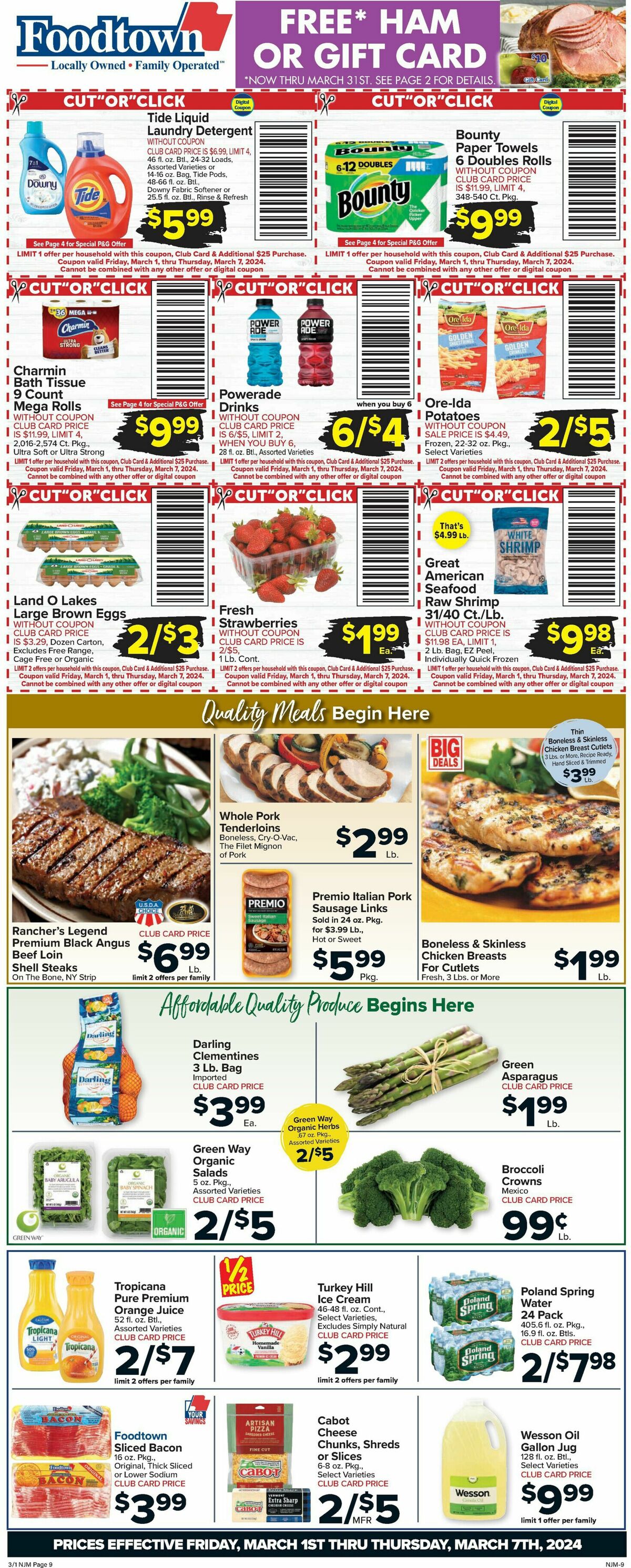 Food Town Weekly Ad from March 1