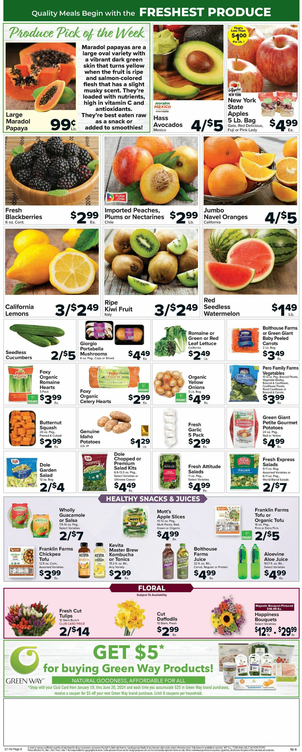Food Town Weekly Ad from March 1