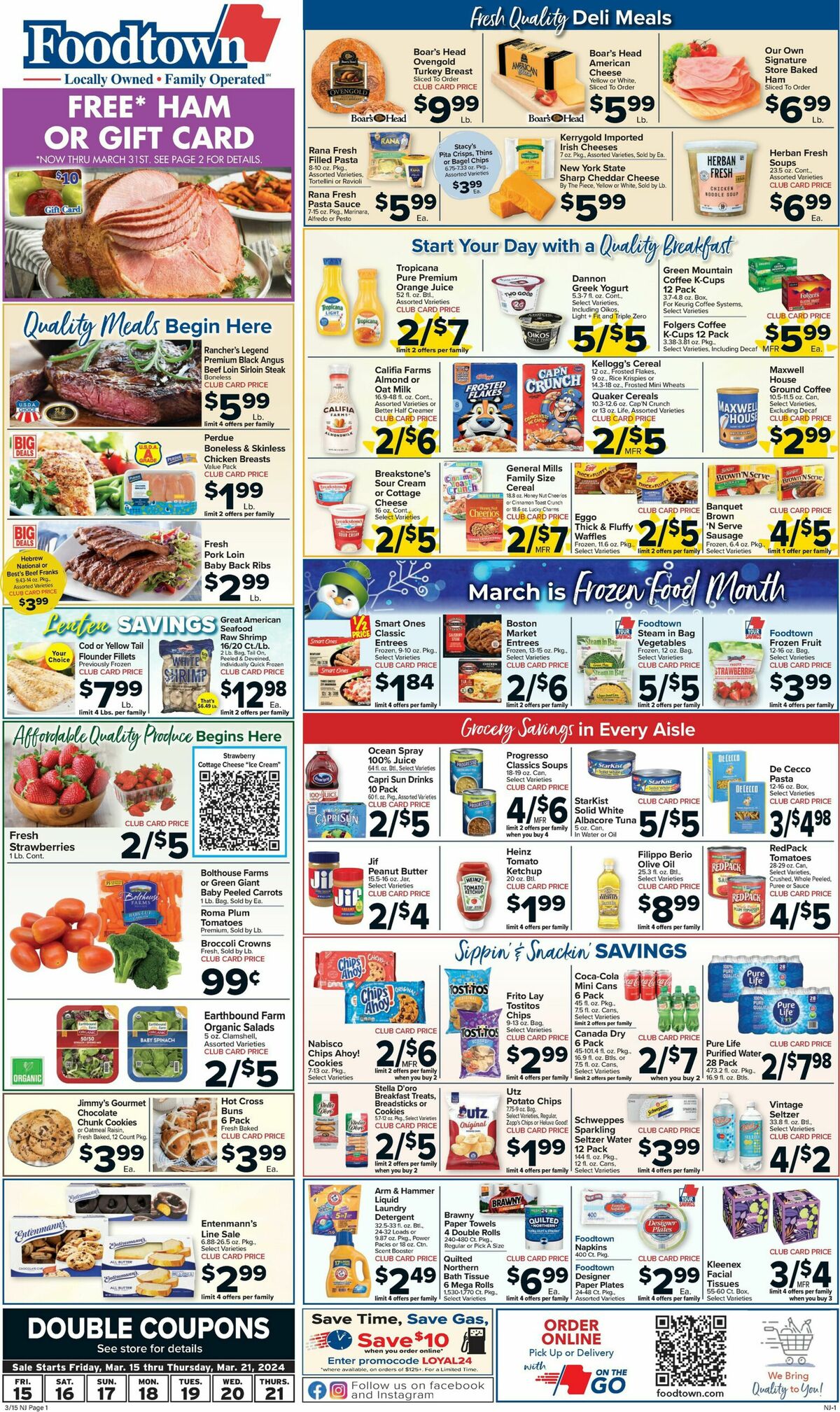 Food Town Weekly Ad from March 15