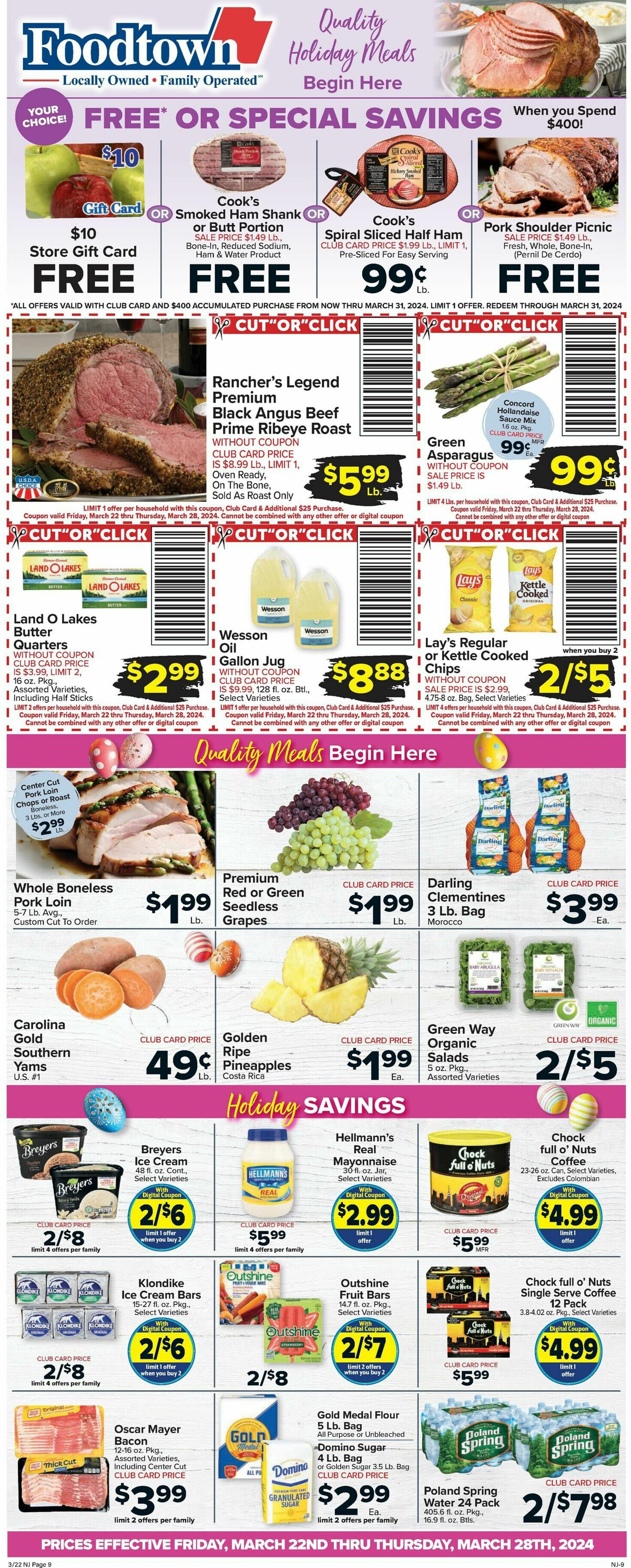 Food Town Weekly Ad from March 22