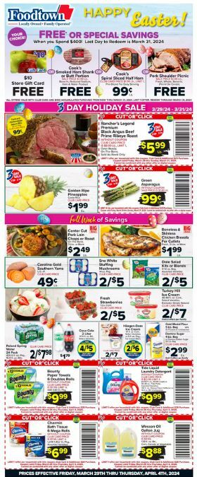 Food Town Weekly Ad from March 29