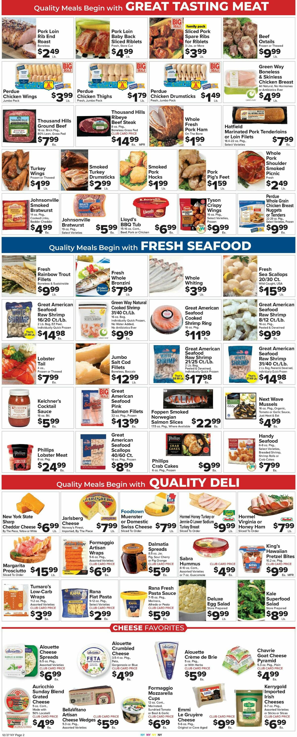 Food Town Weekly Ad from December 27