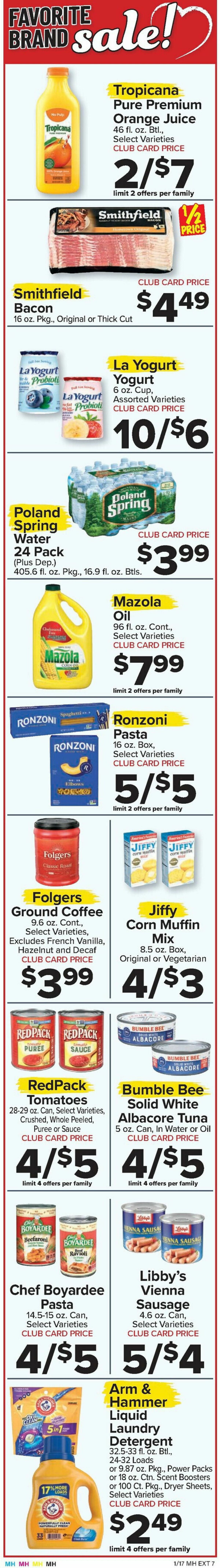 Food Town Weekly Ad from January 17