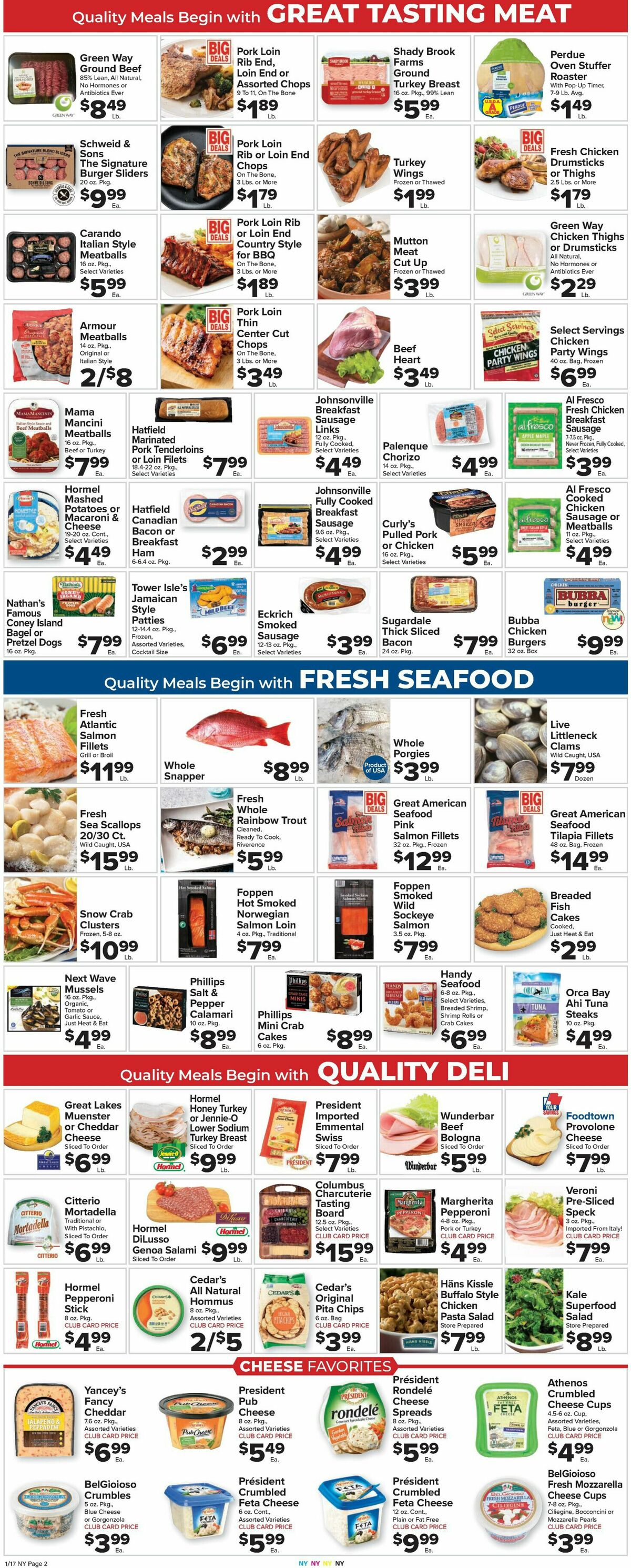 Food Town Weekly Ad from January 17