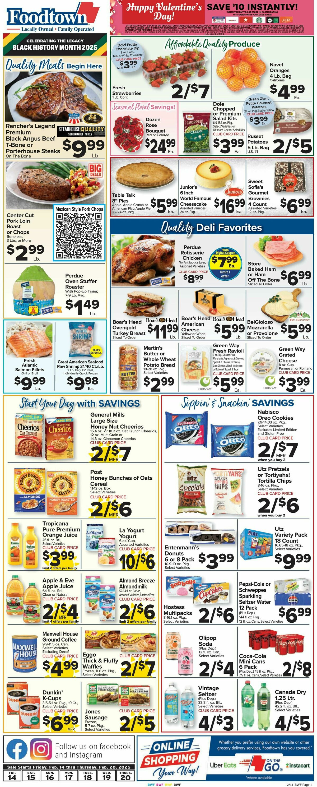 Food Town Weekly Ad from February 14
