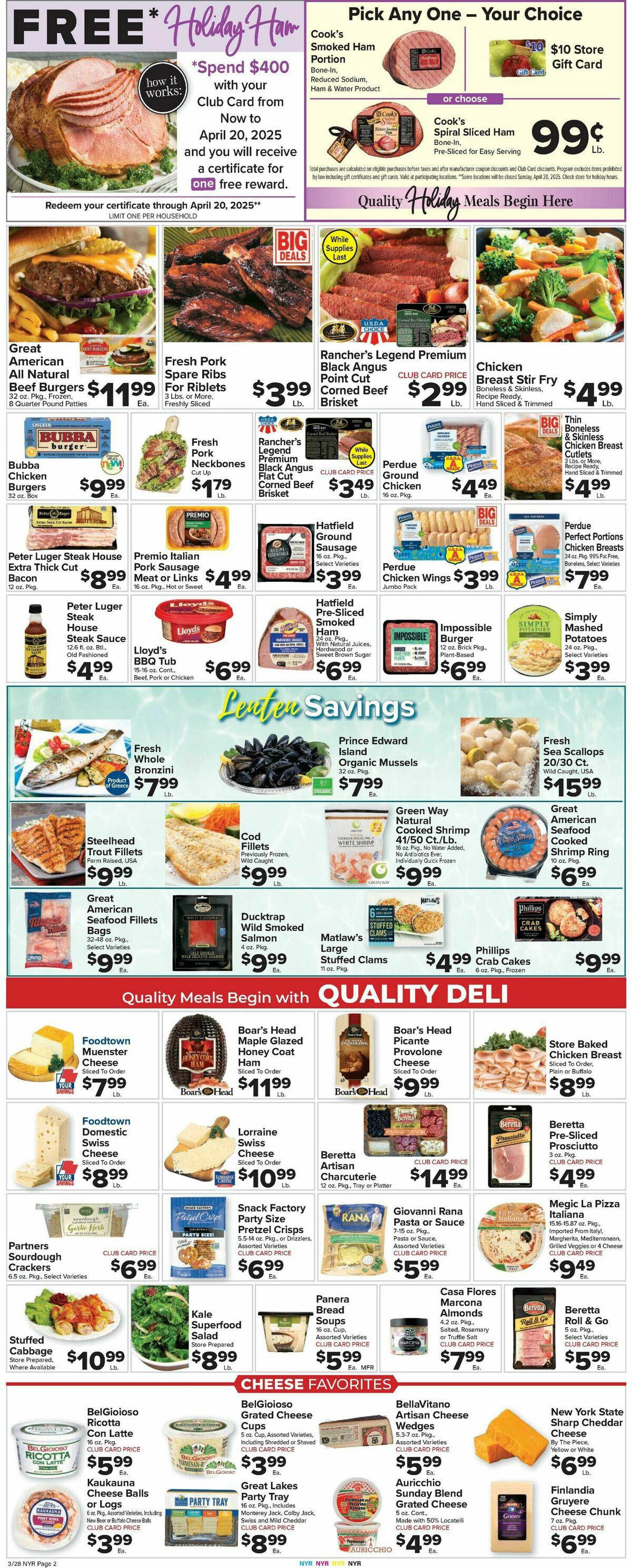 Food Town Weekly Ad from March 28