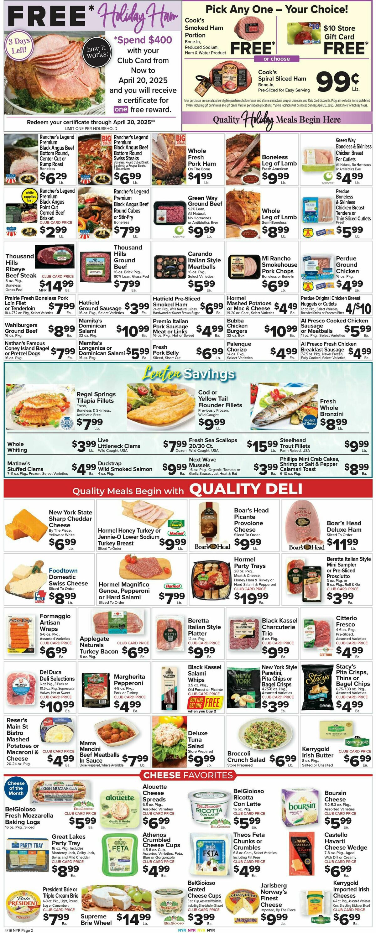 Food Town Weekly Ad from April 18