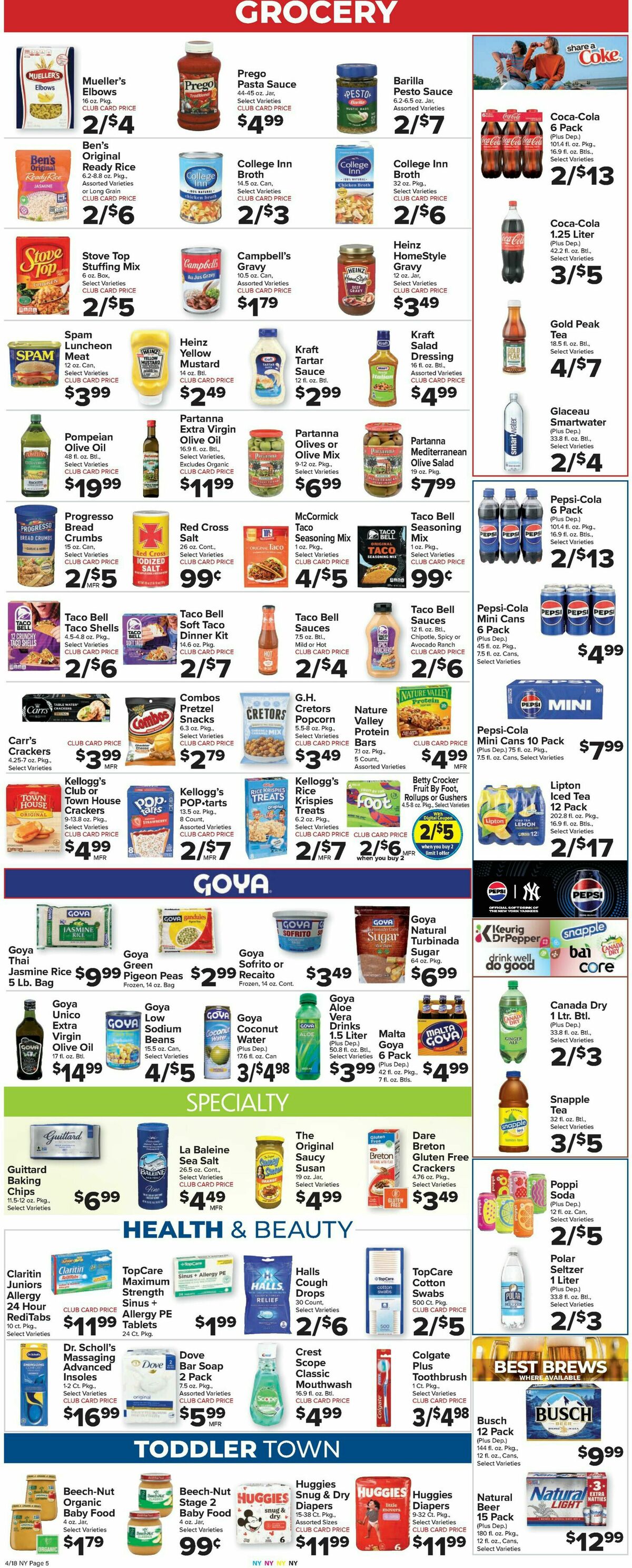 Food Town Weekly Ad from April 18
