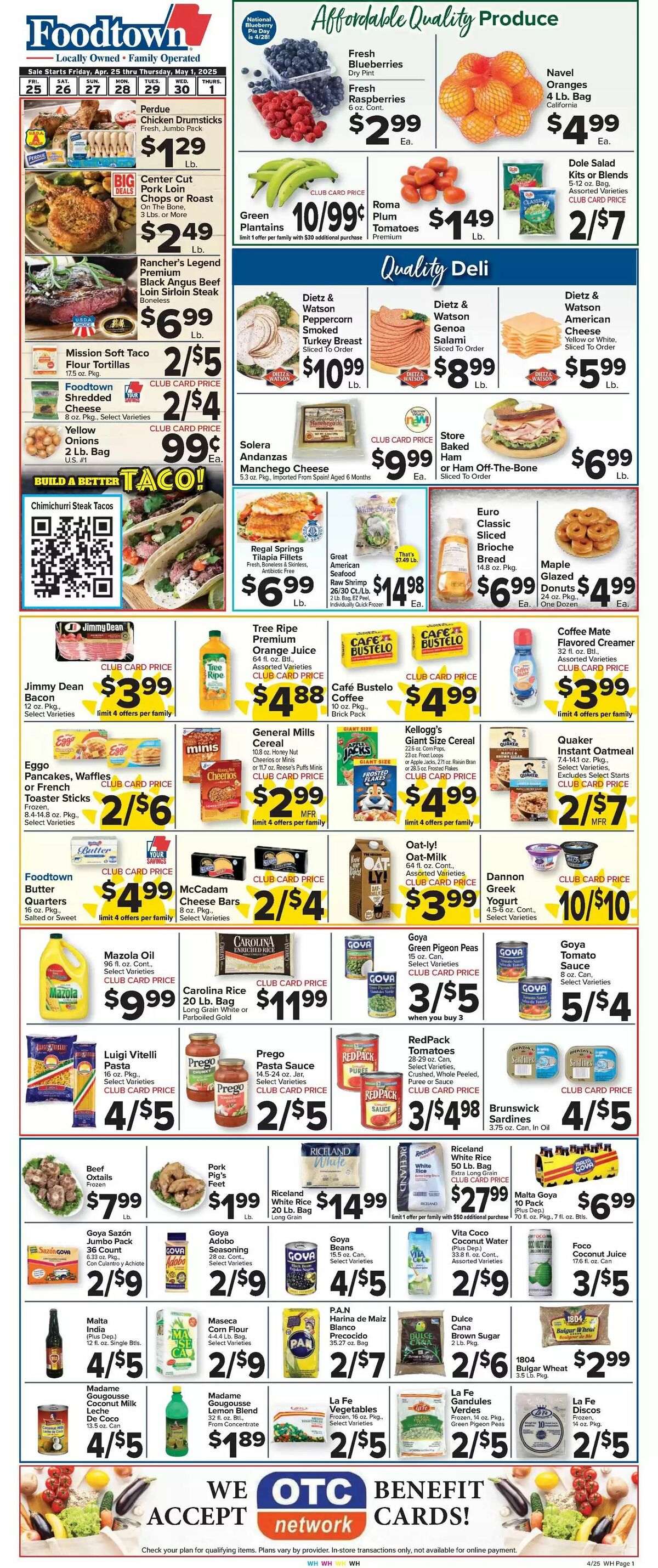 Food Town Weekly Ad from April 25