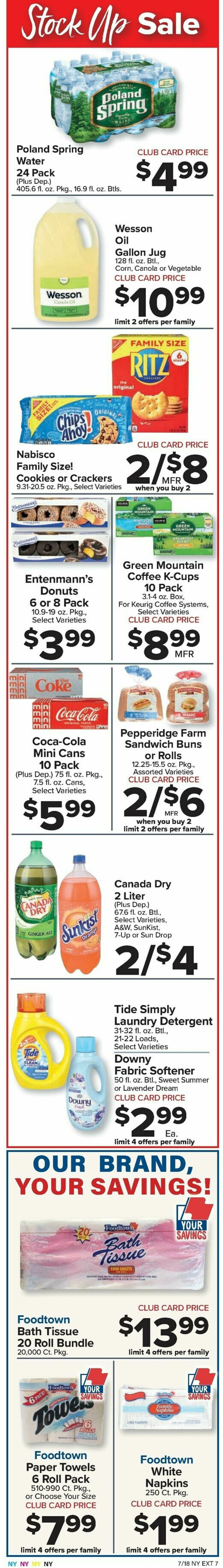 Food Town Weekly Ad from July 18