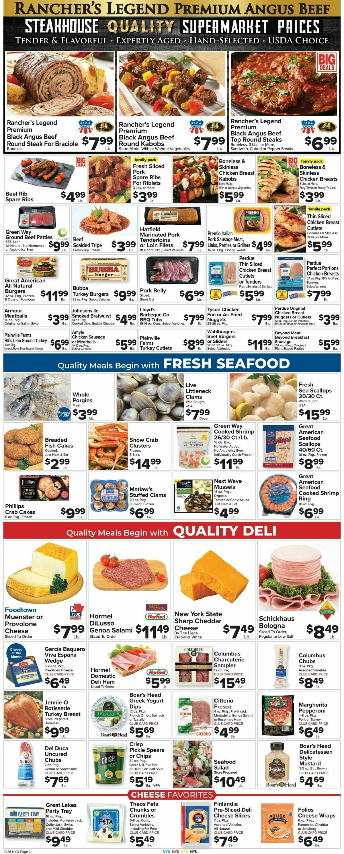 Food Town Weekly Ad from July 25