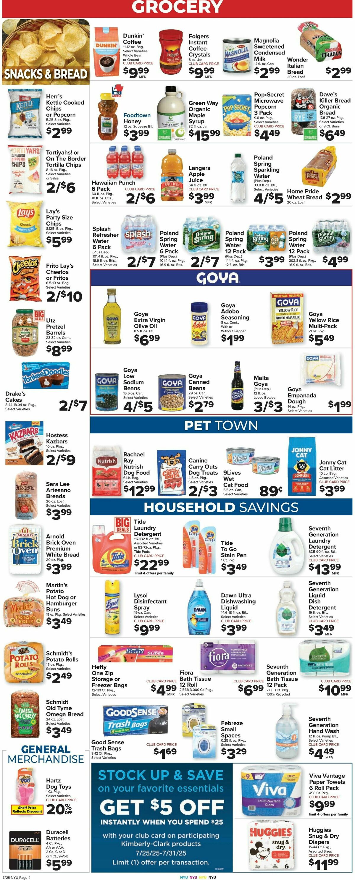 Food Town Weekly Ad from July 25