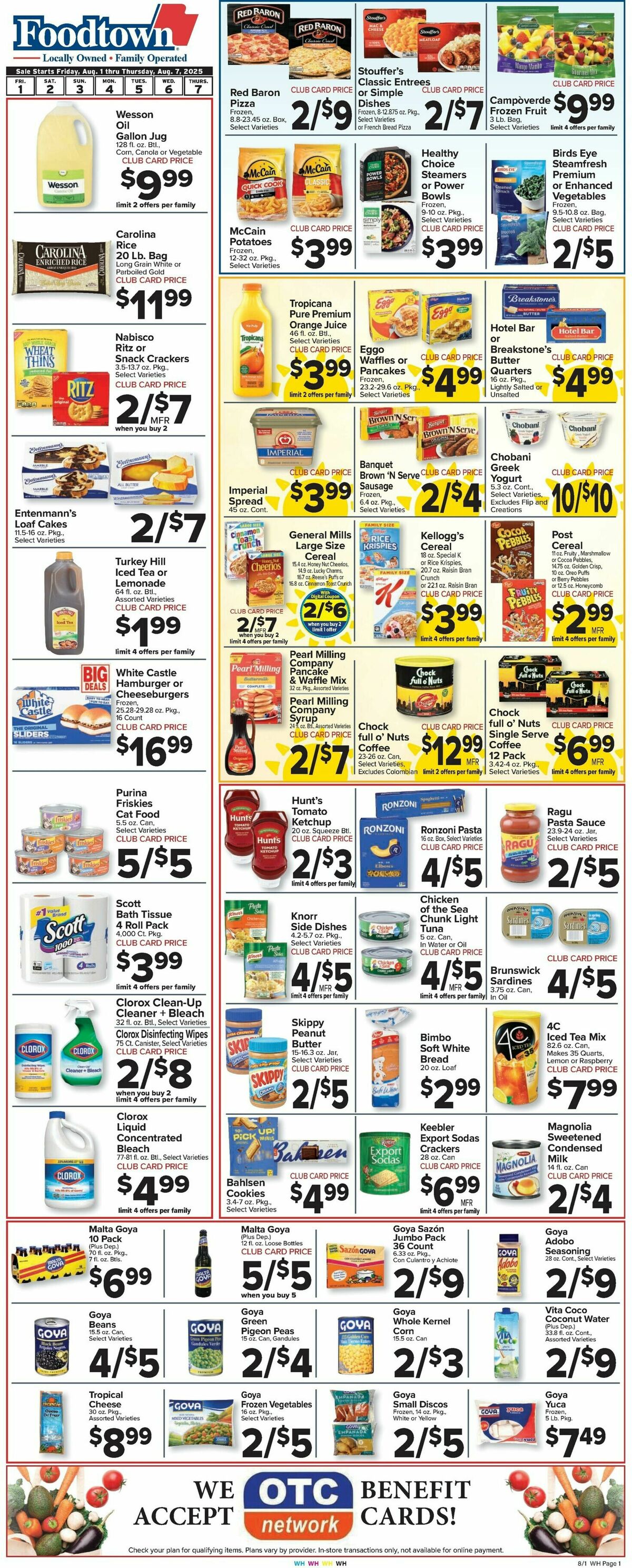 Food Town Weekly Ad from August 1