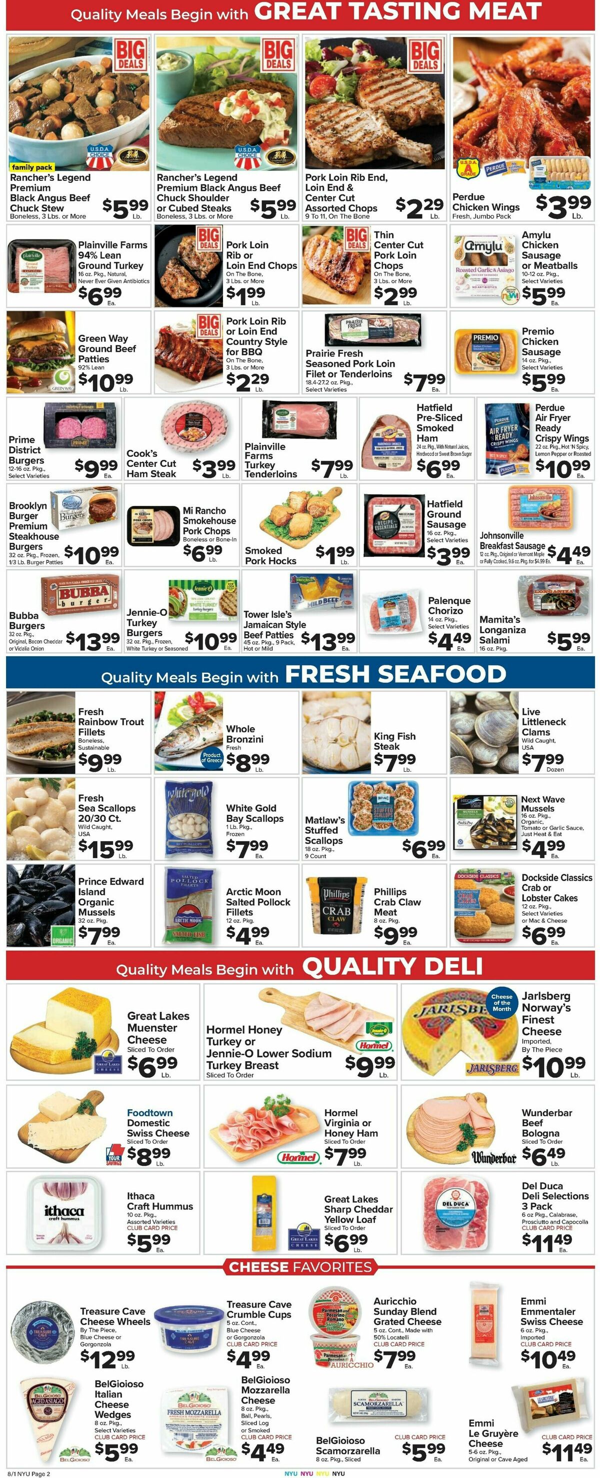 Food Town Weekly Ad from August 1