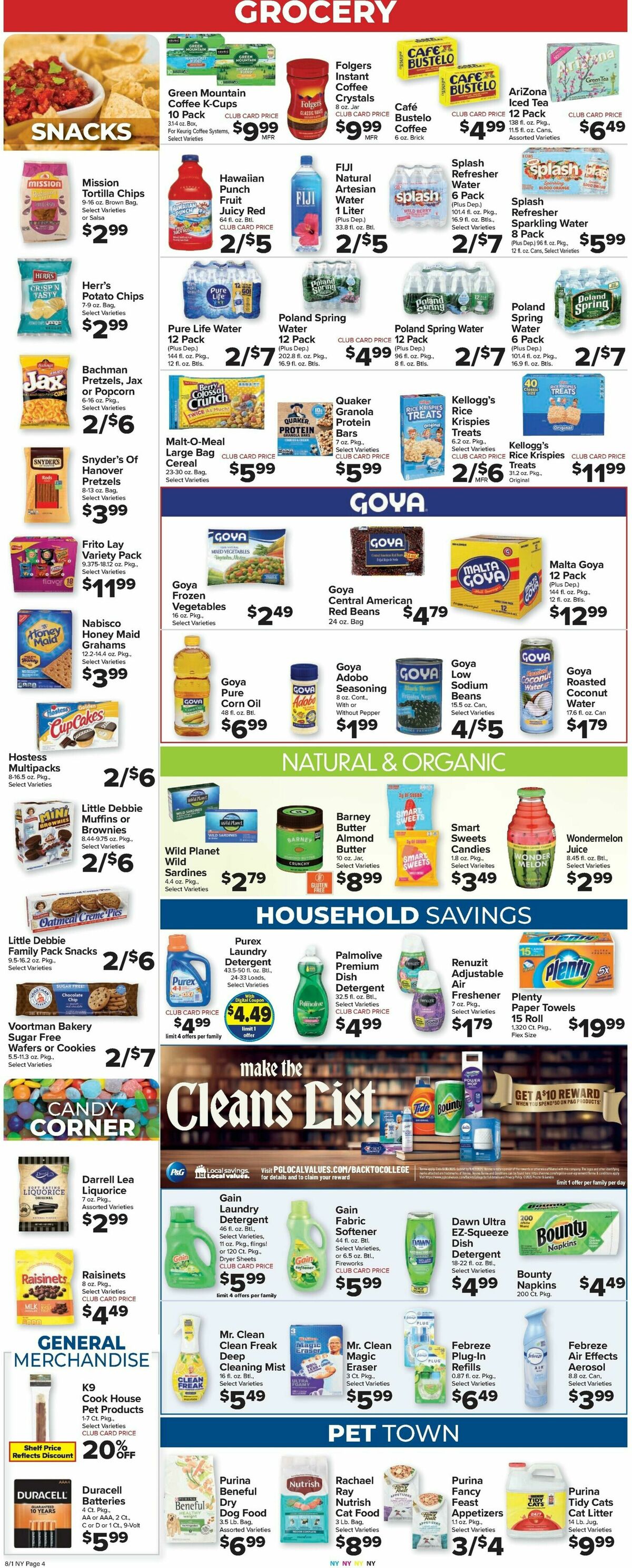 Food Town Weekly Ad from August 1