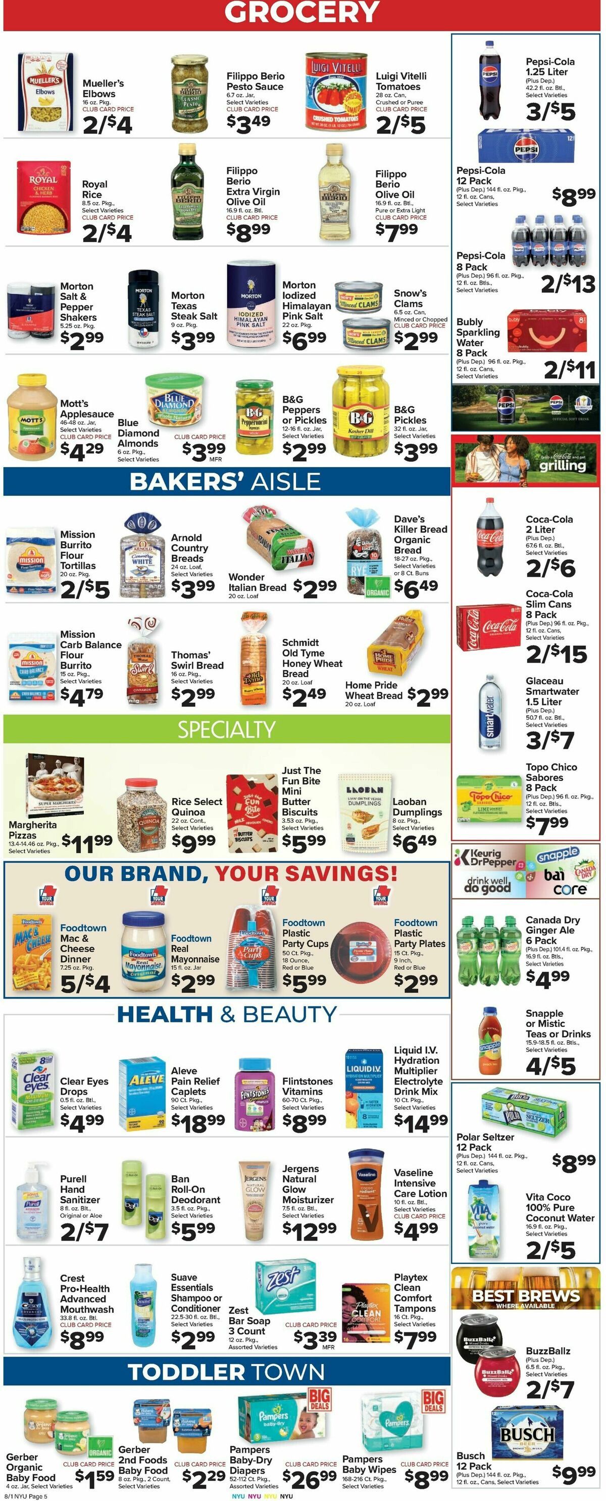 Food Town Weekly Ad from August 1