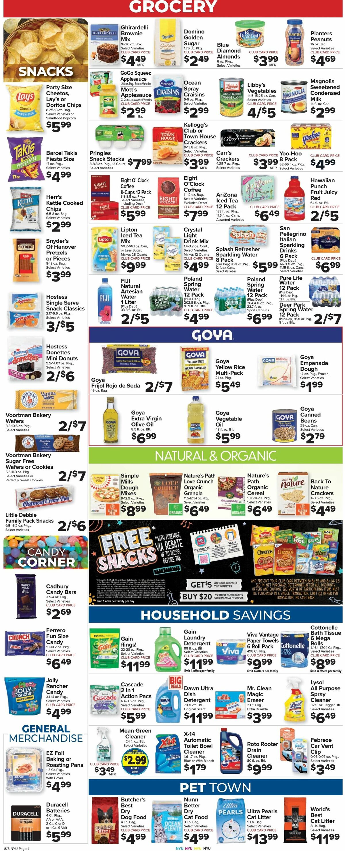 Food Town Weekly Ad from August 8
