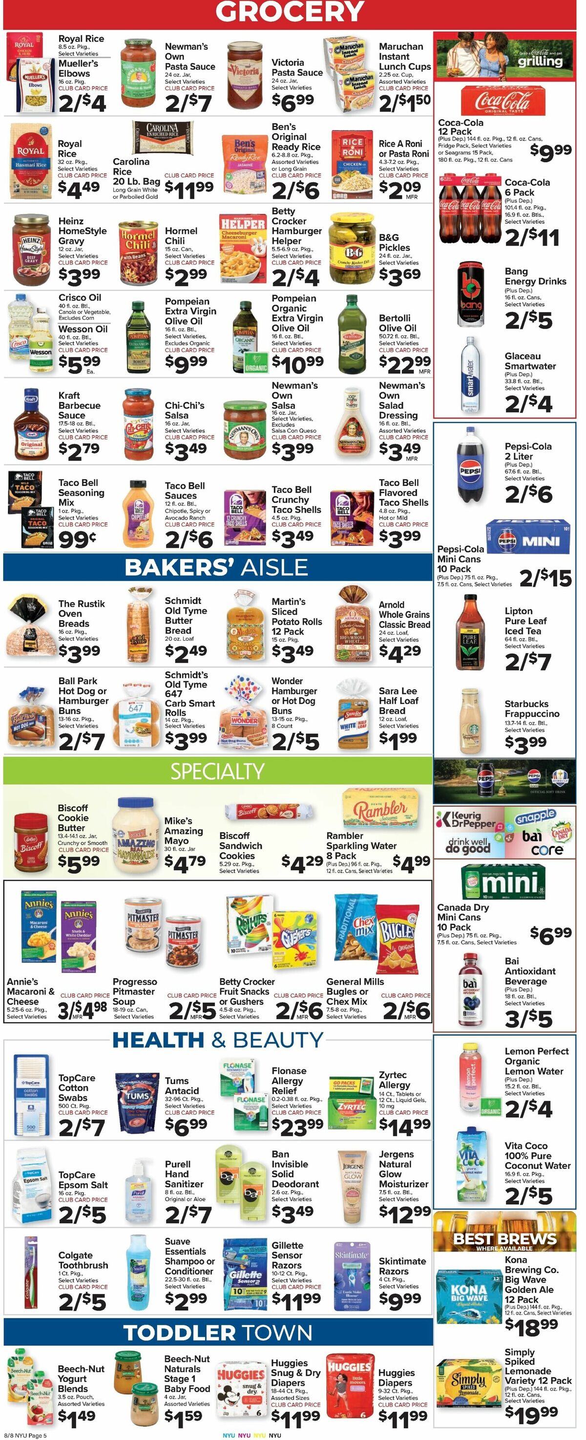 Food Town Weekly Ad from August 8