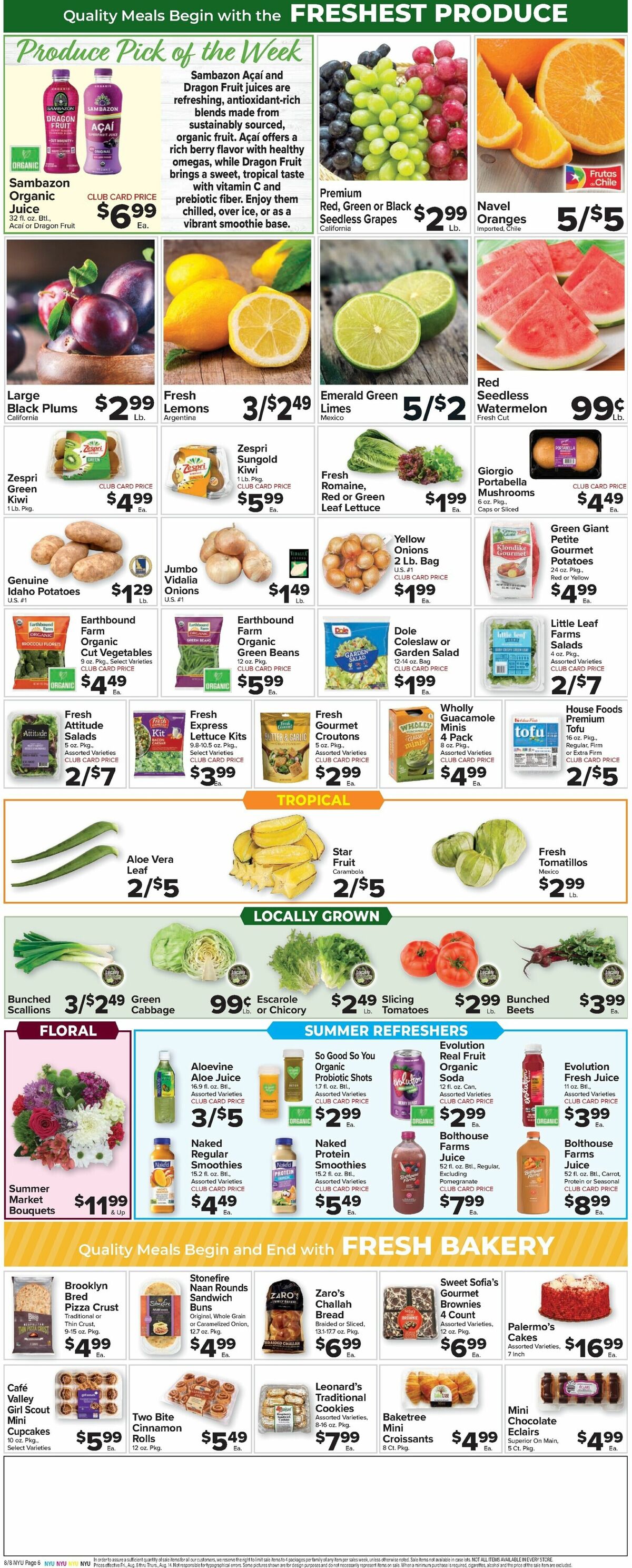 Food Town Weekly Ad from August 8